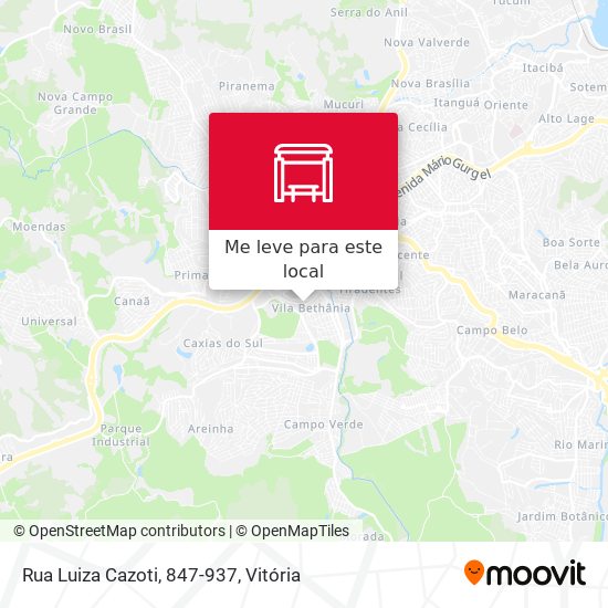 Rua Luiza Cazoti, 847-937 mapa