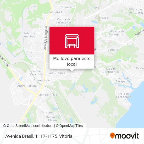 Avenida Brasil, 1117-1175 mapa