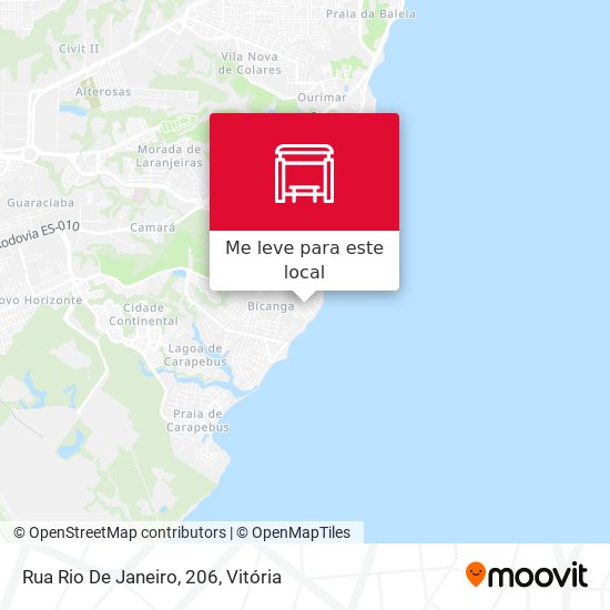 Rua Rio De Janeiro, 206 mapa