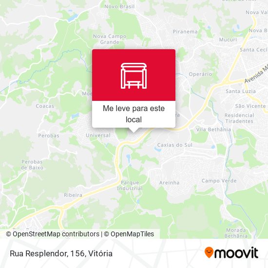 Rua Resplendor, 156 mapa