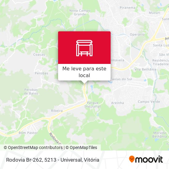 Rodovia Br-262, 5213 - Universal mapa