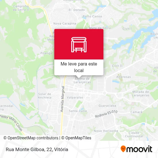 Rua Monte Gilboa, 22 mapa