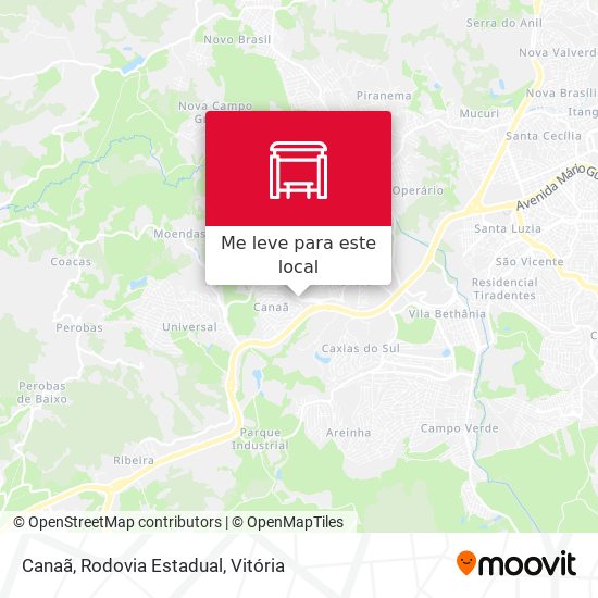 Canaã, Rodovia Estadual mapa