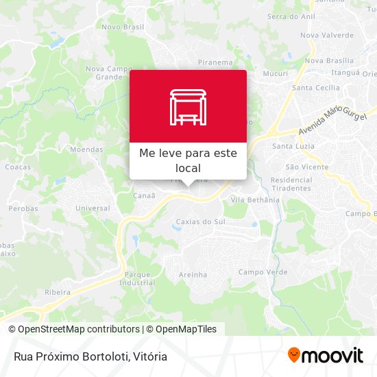 Rua Próximo Bortoloti mapa