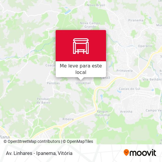 Av. Linhares - Ipanema mapa