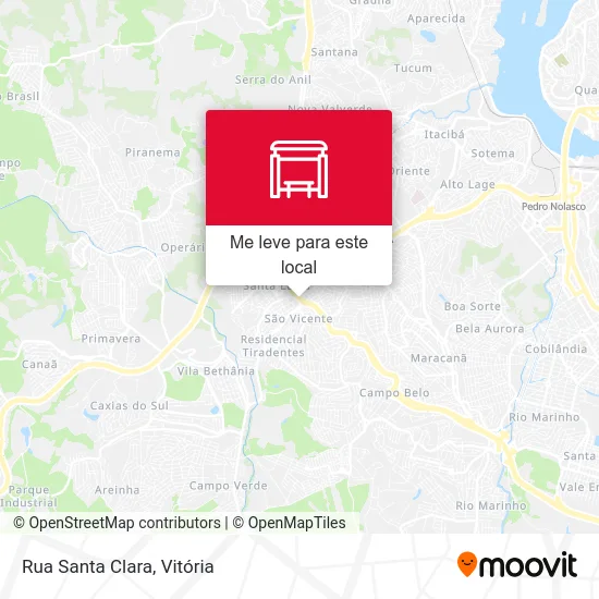 Rua Santa Clara mapa