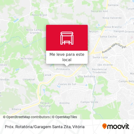 Próx. Rotatória / Garagem Santa Zita mapa