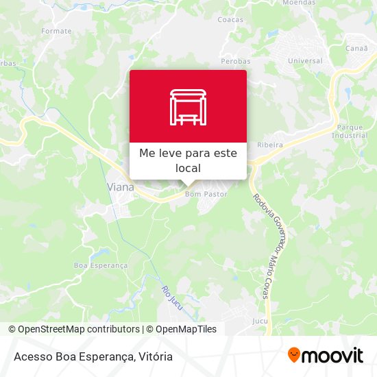 Acesso Boa Esperança mapa