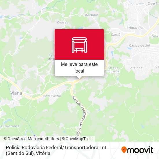 Policia Rodoviária Federal / Transportadora Tnt (Sentido Sul) mapa