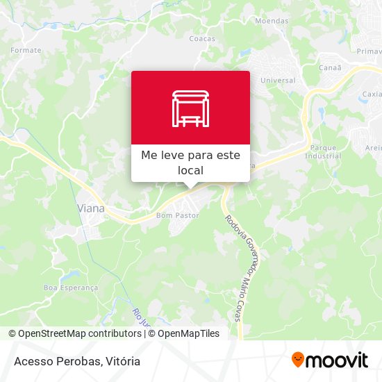 Acesso Perobas mapa