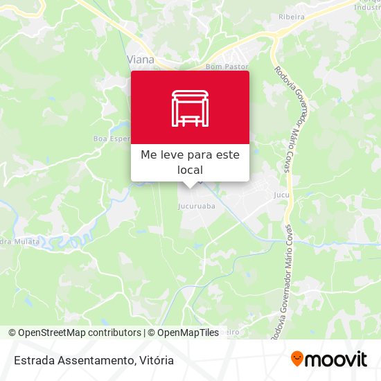Estrada Assentamento mapa