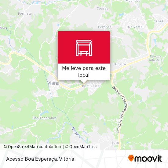 Acesso Boa Esperaça mapa