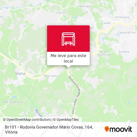 Br101 - Rodovia Governador Mário Covas, 164 mapa