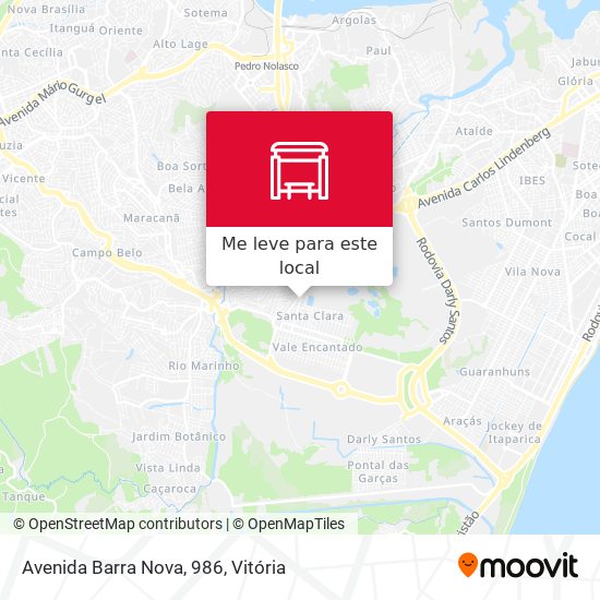 Avenida Barra Nova, 986 mapa