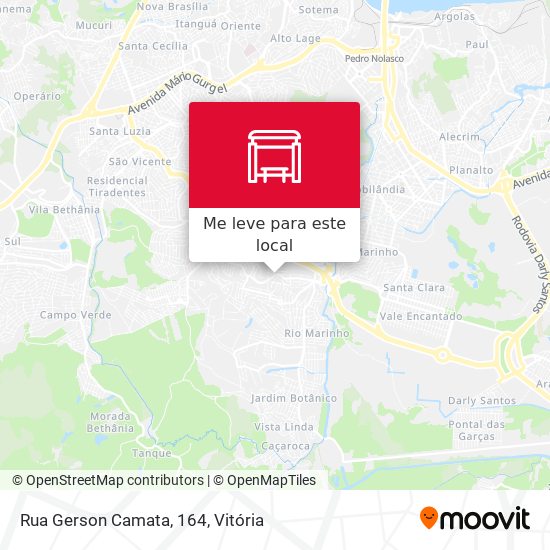 Rua Gerson Camata, 164 mapa