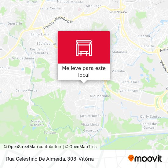 Rua Celestino De Almeida, 308 mapa