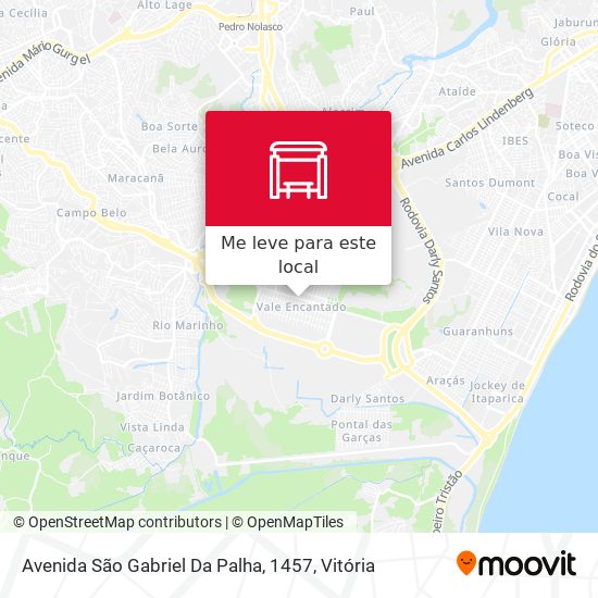 Avenida São Gabriel Da Palha, 1457 mapa