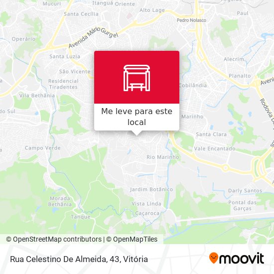 Rua Celestino De Almeida, 43 mapa