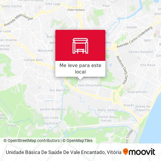 Unidade Básica De Saúde De Vale Encantado mapa