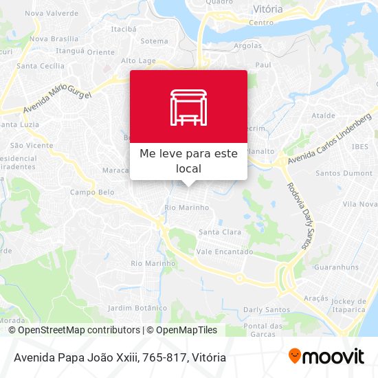 Avenida Papa João Xxiii, 765-817 mapa