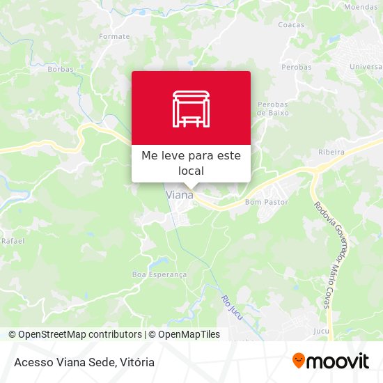 Acesso Viana Sede mapa