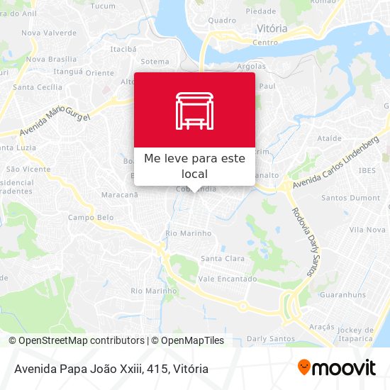 Avenida Papa João Xxiii, 415 mapa