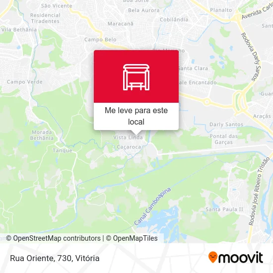 Rua Oriente, 730 mapa