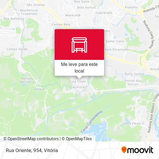 Rua Oriente, 954 mapa