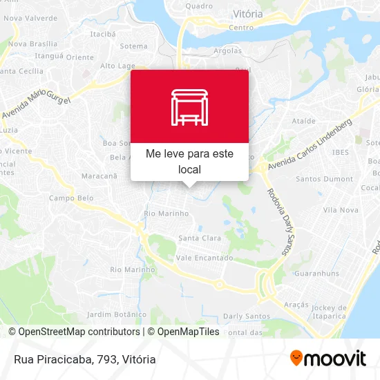 Rua Piracicaba, 793 mapa