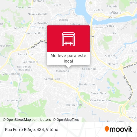 Rua Ferro E Aço, 434 mapa