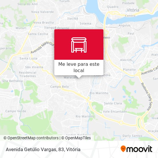 Avenida Getúlio Vargas, 83 mapa