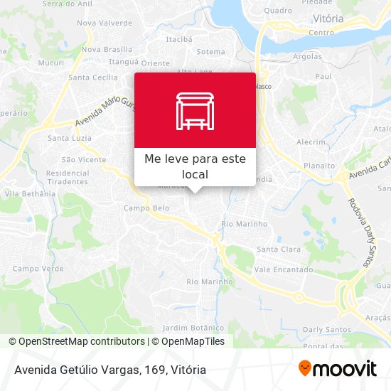 Avenida Getúlio Vargas, 169 mapa