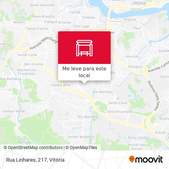 Rua Linhares, 217 mapa