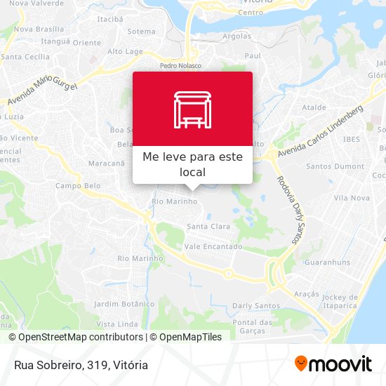 Rua Sobreiro, 319 mapa