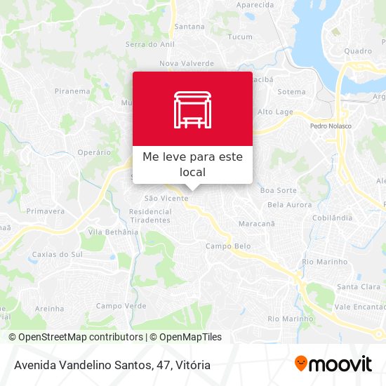 Avenida Vandelino Santos, 47 mapa