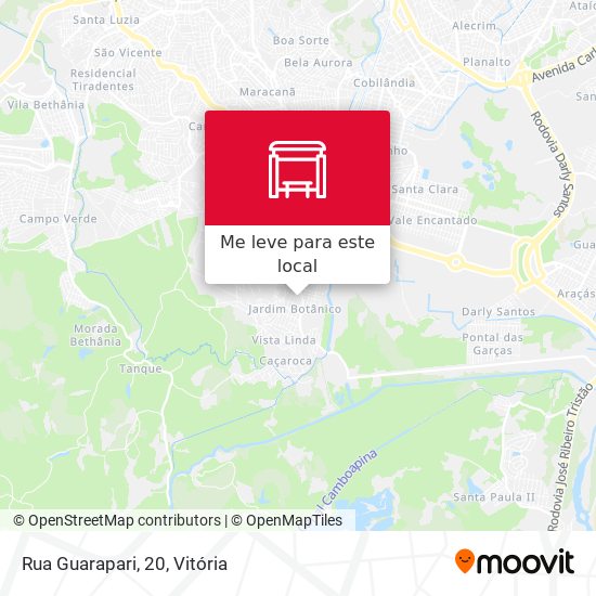 Rua Guarapari, 20 mapa