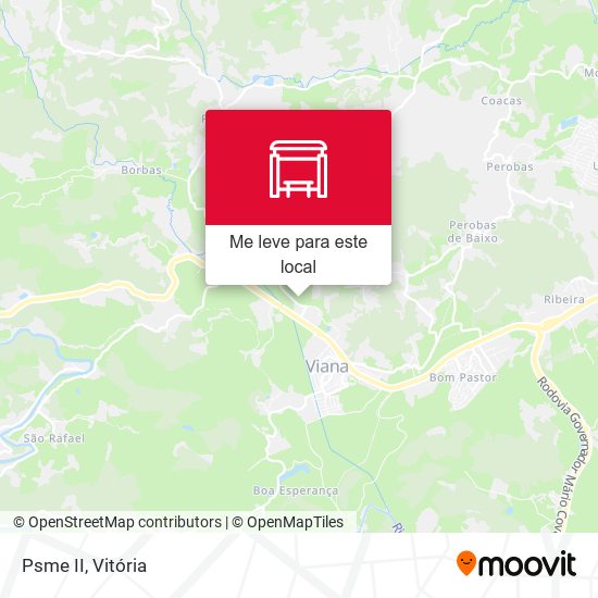 Psme II mapa