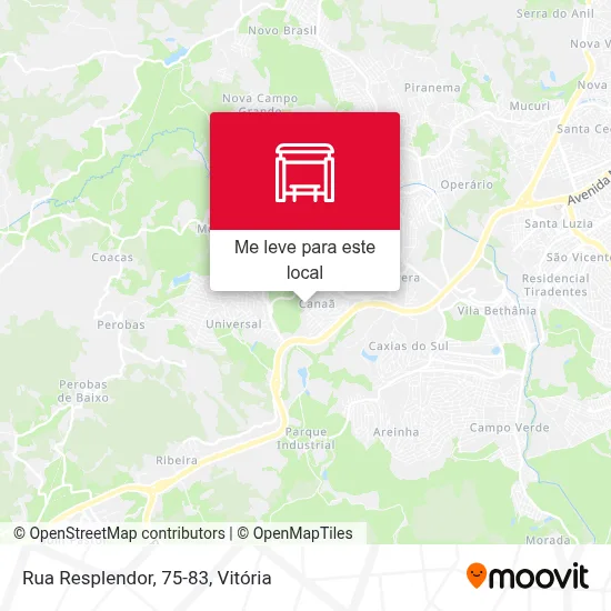 Rua Resplendor, 75-83 mapa