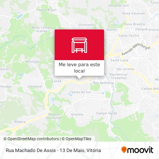 Rua Machado De Assis - 13 De Maio mapa
