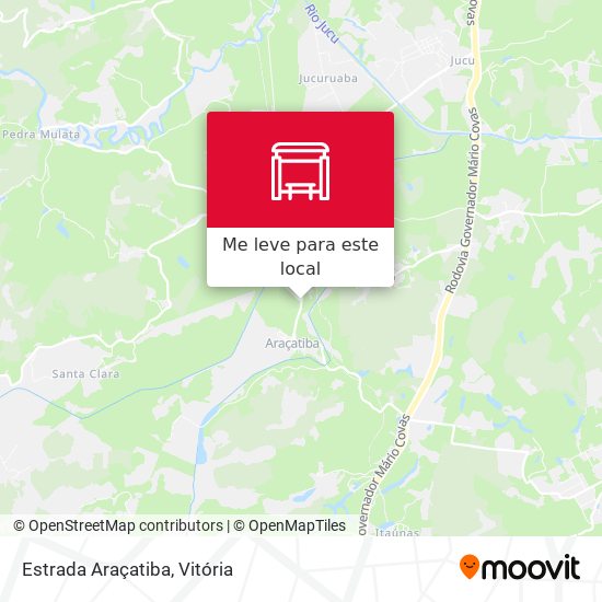 Estrada Araçatiba mapa