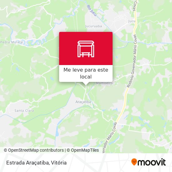 Estrada Araçatiba mapa