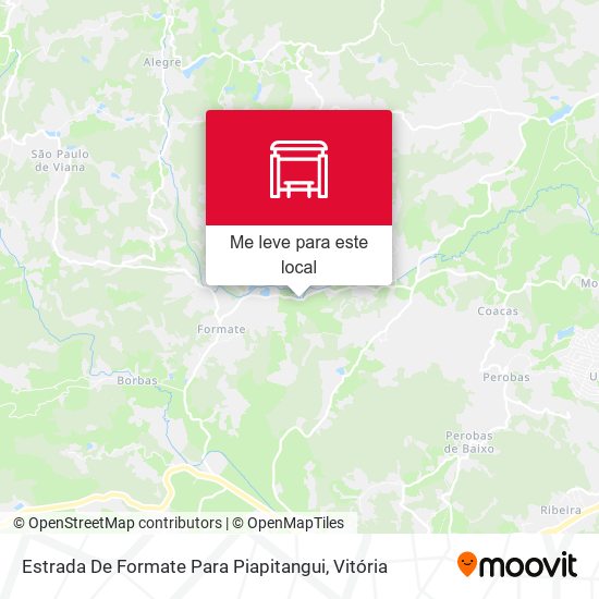 Estrada De Formate Para Piapitangui mapa