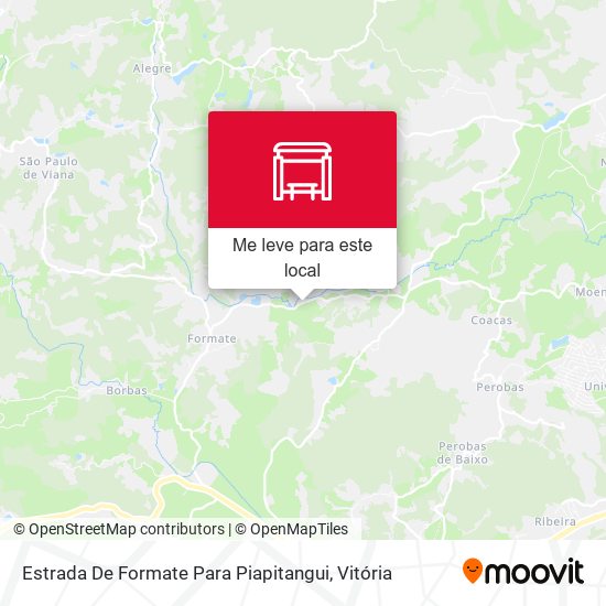 Estrada De Formate Para Piapitangui mapa