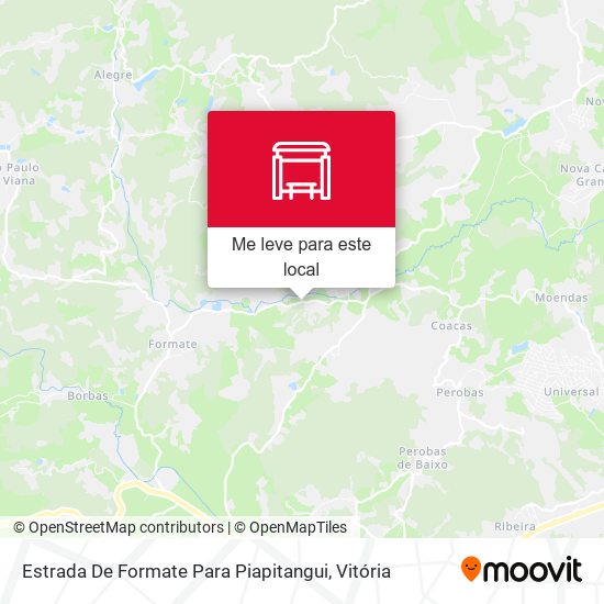 Estrada De Formate Para Piapitangui mapa