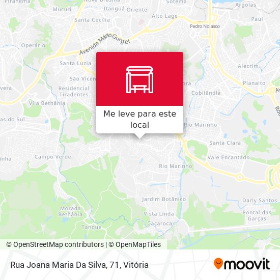 Rua Joana Maria Da Silva, 71 mapa