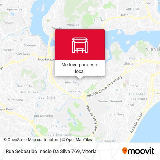 Rua Sebastião Inácio Da Silva 769 mapa