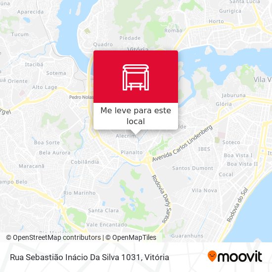 Rua Sebastião Inácio Da Silva 1031 mapa