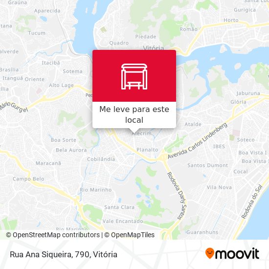 Rua Ana Siqueira, 790 mapa