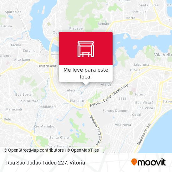Rua São Judas Tadeu 227 mapa