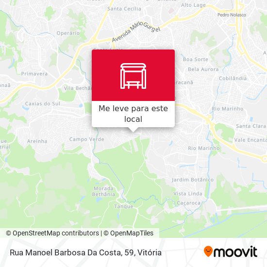 Rua Manoel Barbosa Da Costa, 59 mapa
